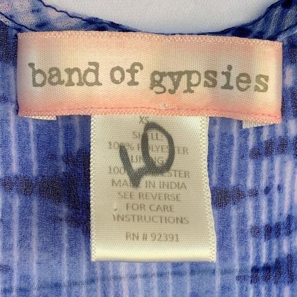 Band Of Gypsies Cute Boho Back Tie Dress S… - Picture 3 of 4